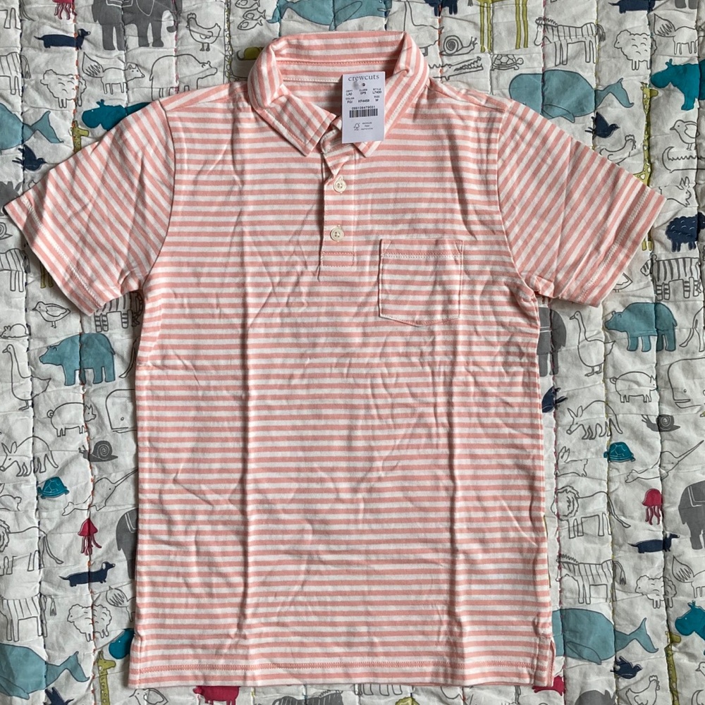 Crewcuts Boys Polo Size M NWT